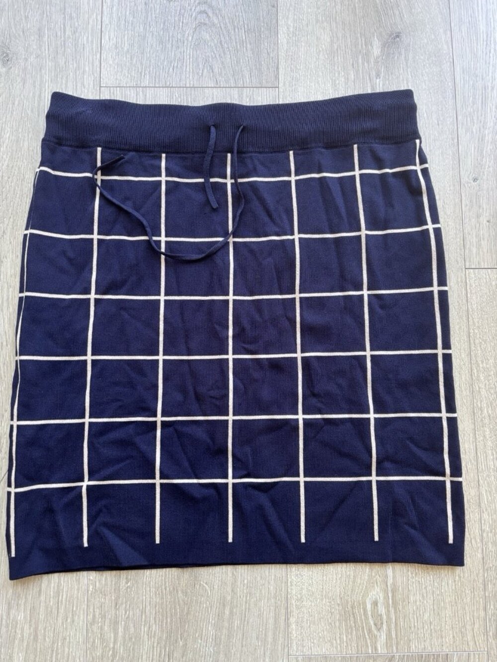 BAUM UND PFERDGARTEN Ciel Navy Blue Striped Mini Skirt Sz M Medium Cottage Boho